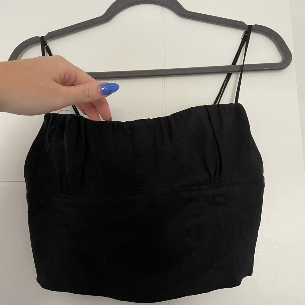 zara corset style top
